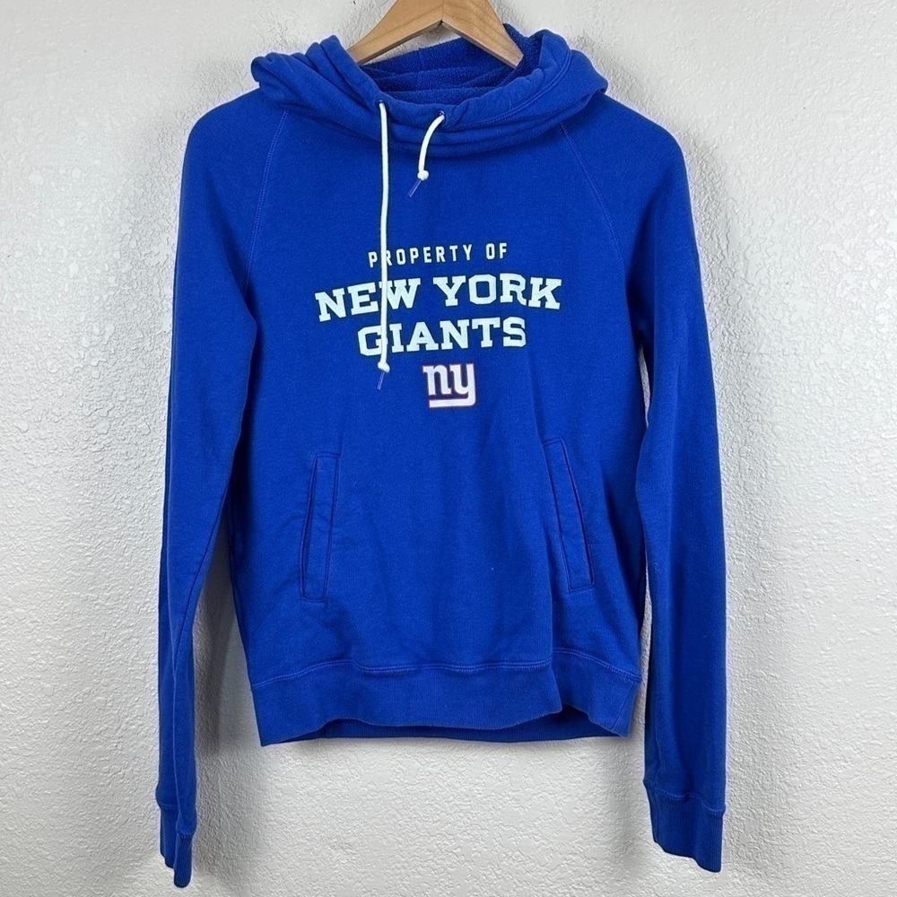 Nike NFL Team Apparel New York Giants Long Sleeve Cowl Neck Pullover Size Small
